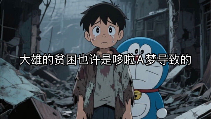 大雄的贫穷也许是哆啦A梦导致的。
