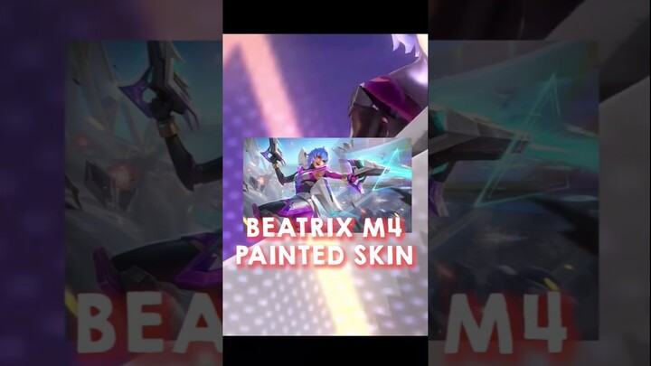 pendapat gw skin baru Beatrix M4 warna ungu! warna kesukaan muntun #mlbb