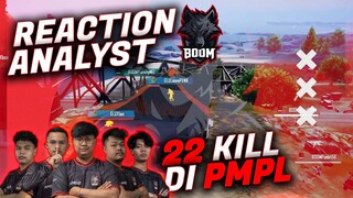 REACTION + ANALYST MATCH BOOM DAPET 22 KILL DI PMPL ?! AKHIRNYA BOOM UJUK TARING !! - PUBG MOBILE