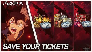BLACK ASTA WILL USE F2P NORMAL TICKETS AND NOT LIMITED TICKETS! NEW PACKS! | Black Clover Mobile