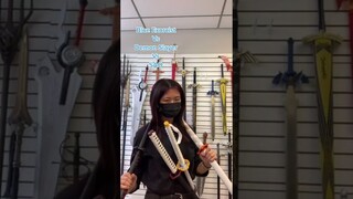 DEMON SLAYER VS SAO VS BLUE EXORCIST #fyp #foryou #cosplay #viral #geeky #sao #sword #swordtiktok