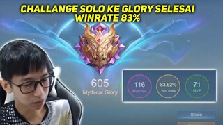 CHALLANGE SOLO KE GLORY SELESAI!! WINRATE 83% DAN HIGHEST HERONYA HANABI WKWK