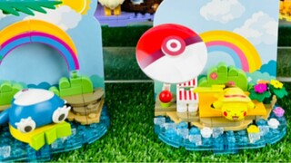 [Pocket Maple] Keeppley Pokemon Building Block ของเล่นฉากเล็กซีรีส์ธีมปาร์ตี้การบีบอัดการแกะกล่องการ