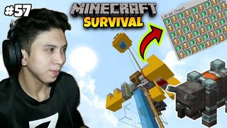 GUMAWA ako ng RAID FARM (UNLI EMERALD + TOTEM ) MINECRAFT SURVIVAL # 57 (FILIPINO MINECRAFT)