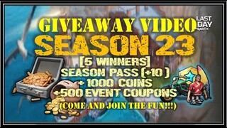 SEASON 23 GIVEAWAY ANNOUNCEMENT VIDEO + TIPS on CLEARING  THE SEWER - Last Day On Earth: Survival