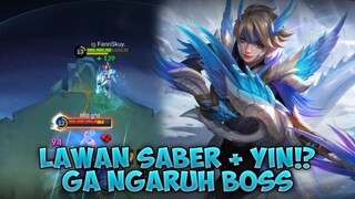 GAMEPLAY KIMMY JUNGLER LAWAN SABER + YIN - Mobile Legends