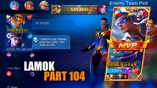 LAMOK PART 104 | BRUNO BEST BUILD AND EMBLEM SEASON 24 | Mobile Legends Bang Bang