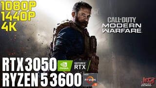 Call of Duty: Modern Warfare 2019 | Ryzen 5 3600 + RTX 3050 | 1080p, 1440p, 4K benchmarks!