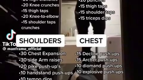 calisthenics challenge:Credits to the owner