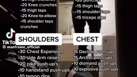 calisthenics challenge:Credits to the owner