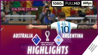 RESUMEN • AUSTRALIA vs ARGENTINA | Copa Mundial Qatar 2022 • Octavos de final | SimulaciónRealista