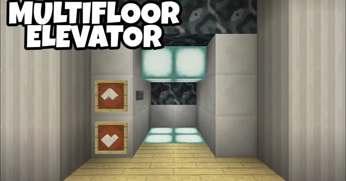 How To Build A Simple Multi Floor Elevator In Minecraft Viewfloor Co