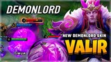 New Demonlord Skin! Valir Best Build 2021 Gameplay by тιмυи | Diamond Giveaway Mobile Legends