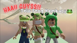 TRIO FROG KEMBALI YAYY🐸‼️ Main Frog Obby Pakai Avatar Katak! | Roblox Indonesia 🇮🇩 |