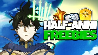 SO MANY FREE REWARDS, GLOBAL HALF-ANNIVERSARY IS LOOKING REALLY GOOD! - Black Clover Mobile