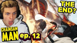 KATANA VS. CHAINSAW |  Chainsaw Man Episode 12 REACTION! (Season 1 Finale)