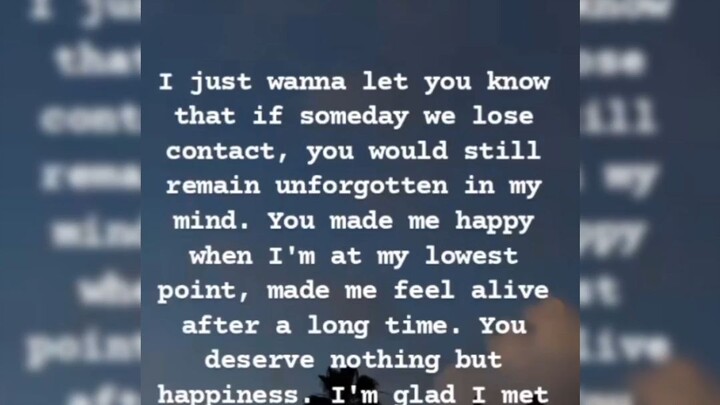 I'm glad, I met you.