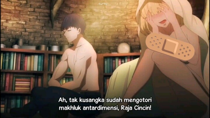 Karena bajunya kotor akhirnya dilepas😊