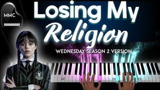 Losing My Religion by R.E.M. (Wednesday Season 2 version) piano cover / tutorial + sheet music