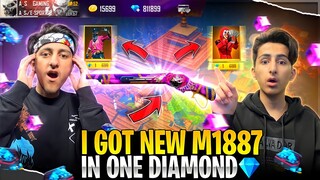 Got New M1887 Skin In 1 Diamond Spin💎 😍 Luckiest Subscriber Account - Garena Free Fire