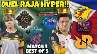 RAJA HYPER INDO VS RAJA HYPER PH MATCH 1!! RRQ VS ONIC PH MATCH MEMBARA MATCH SENGIT!!