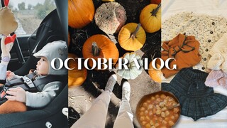 OCT VLOG | Pengalaman pertama Kaia kecil dengan labu🎃 Belajar merajut dari ibunya🪡 Sup pangsit tomat