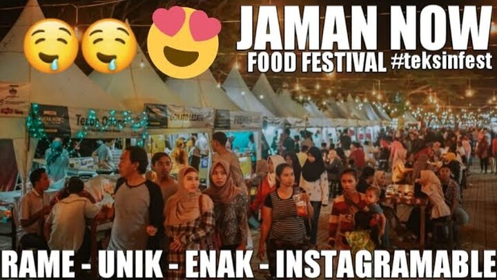 JAMAN NOW FOOD FESTIVAL TEKSIN TEGAL | UNIK DAN KEKINIAN BANGET !!!