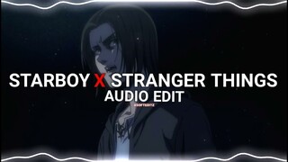 Starboy x stranger things - the weeknd, C418 remix [edit audio]