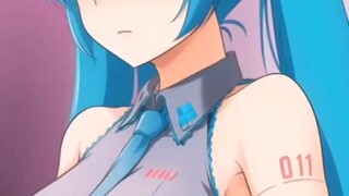 Hatsune Miku diparasit oleh slime