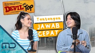 Devil On Top - Angga Yunanda dan Cinta Laura Ditantang Untuk Jawab Cepat