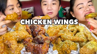 CHICKEN WINGS PARTY | MANGO HABANERO, CALIENTE, SPICED MAPLE, GARLIC PARMESAN
