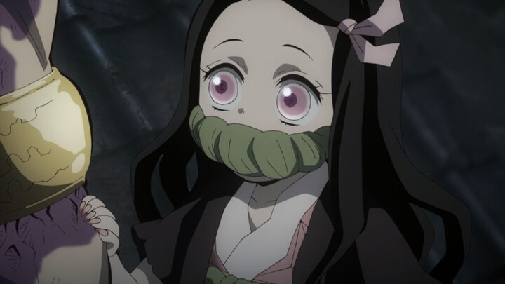 Nezuko used blood demon magic to burn the sound column to detoxify, and the sound column wives were 
