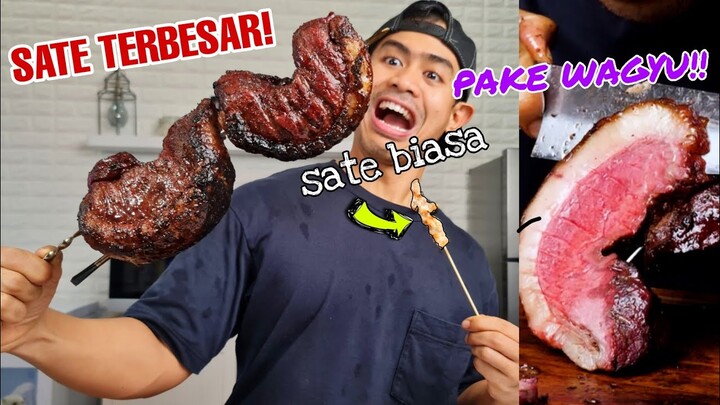 MUKBANG SATE TERBESAR DI INDONESIA PAKE STEAK WAGYU JEPANG!
