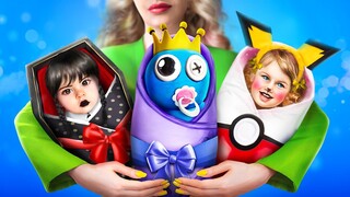 Roblox Rainbow Friend в реальной жизни! Мы усыновили Blue Rainbow Friend!