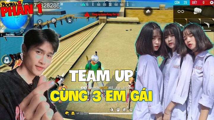 FREEFIRE | Thành Mốc Chơi Team Up Cùng 3 Em Gái Dễ Thương Phần 1 |Thành Mốc