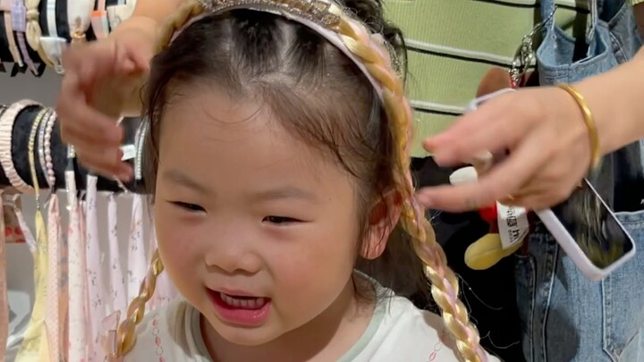 Sure enough, this girl’s indecision when shopping knows no age limit.