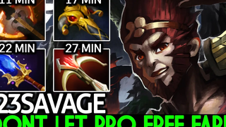 23SAVAGE Monkey King Dont Let Pro ฟรีฟาร์ม 11 นาที Battle Fury Dota 2