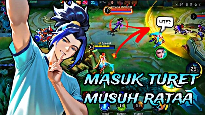 ZILONG MODAL MASUK TURET !! MUSUH RATAA 😱😱
