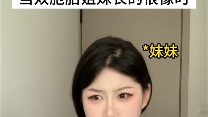 عندما تبدو الأختان التوأم متشابهتين للغاية