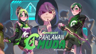 Week 2 : Special Hari Pahlawan Cana & Vato - Pahlawan Muda { Speedpaint }