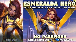 Esmeralda The Foreseer HERO Skin Script No Password | Full Voice & Full Effects | Mobile Legends