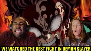 NON DEMON SLAYER FANS WATCHES THE MOST INTENSE FIGHT IN DEMON SLAYER | THIS BLEW US AWAY!