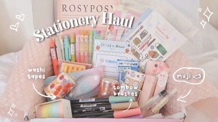 Huge Stationery Haul ft. Stationery Pal 💌🌷 + (asmr & lofi) 🤫