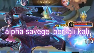 alpha savege berkali kali MLBB