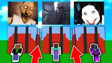 ĐỪNG CHỌN SAI THÍNH CREEPYPASTA 💀🎁 TRONG MINECRAFT (SLENDERMAN, GRANNY, JEFF)