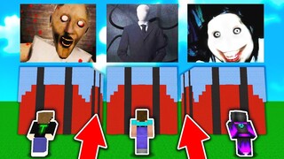 ĐỪNG CHỌN SAI THÍNH CREEPYPASTA 💀🎁 TRONG MINECRAFT (SLENDERMAN, GRANNY, JEFF)