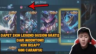 DAPET SKIN LEGEND GUSION GRATIS DARI MOONTON !! GIMANA CARANYA ? - Mobile Legends