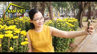 Chợ hoa tết Sài Gòn 2021 thật kỳ lạ - Nam Việt 1321- Tết nguyên đán