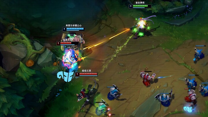 对面：玩不了 这金克丝会枪斗术！