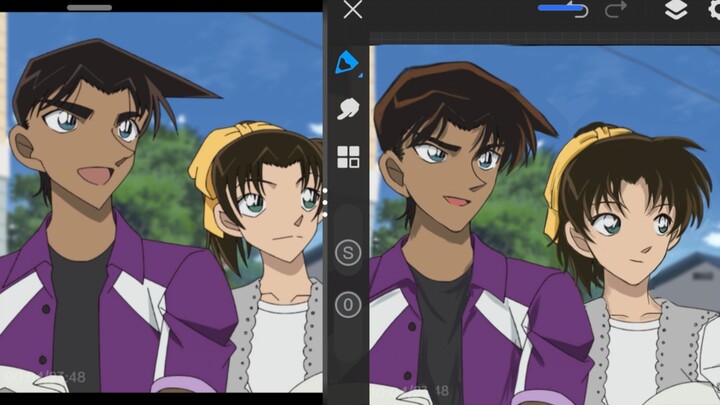 Let’s redo Heiji and Kazuha! (,,>᎑<,,)